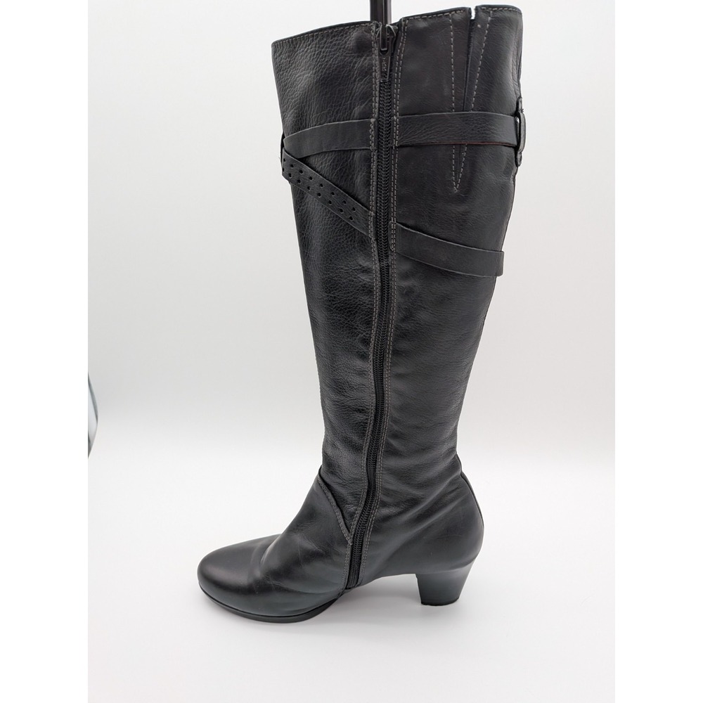 Hispanitas Black Leather Glove Boots EU size 39 (US 8.5-9) made in Spain - Picture 6 of 15